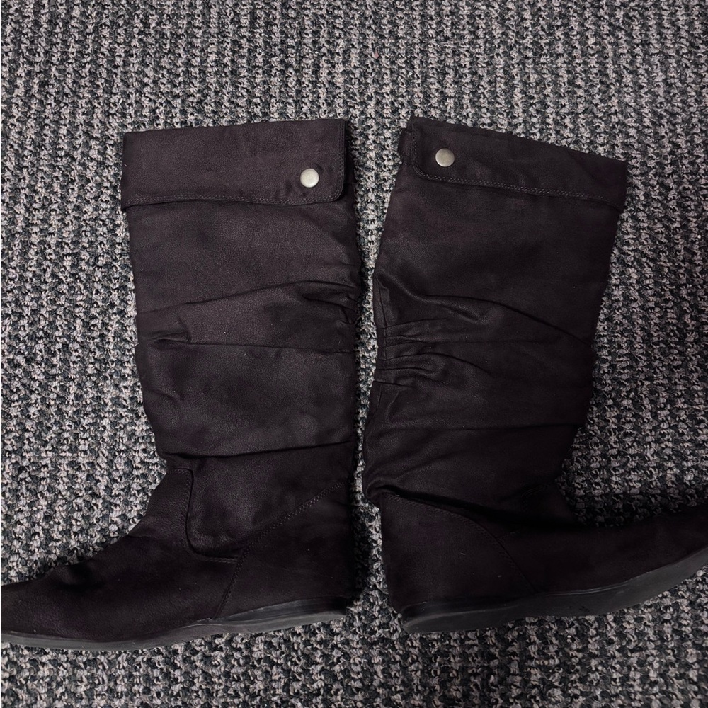 Route 66 faux suede brown boots size 9